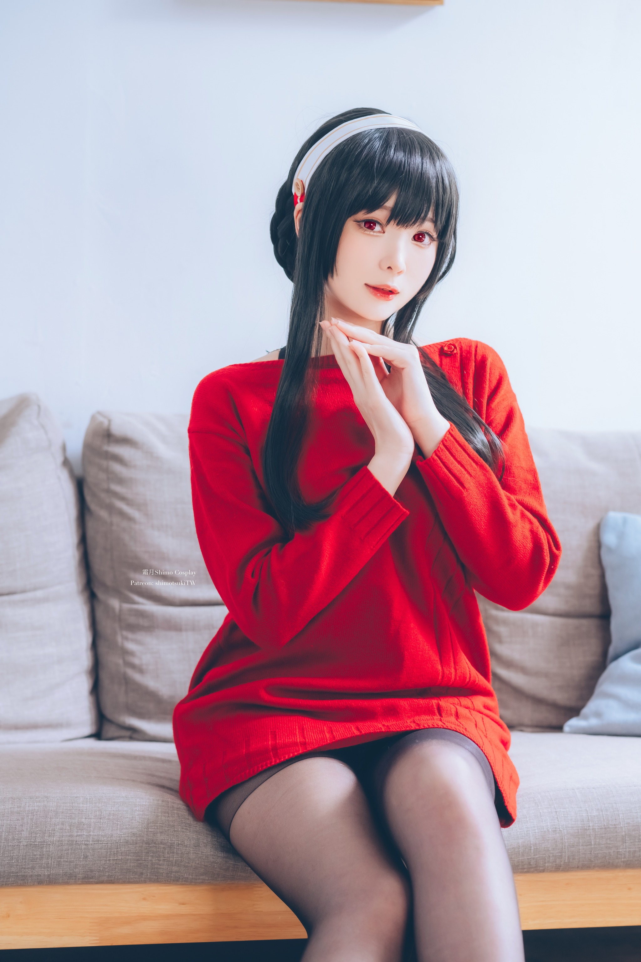 霜月shimo - NO.095 Yor Forger  Red Sweater[15P]-XikXak